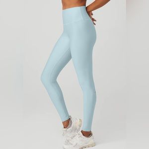 Alo High Waist Airlift Legging, Light Blue (Small)